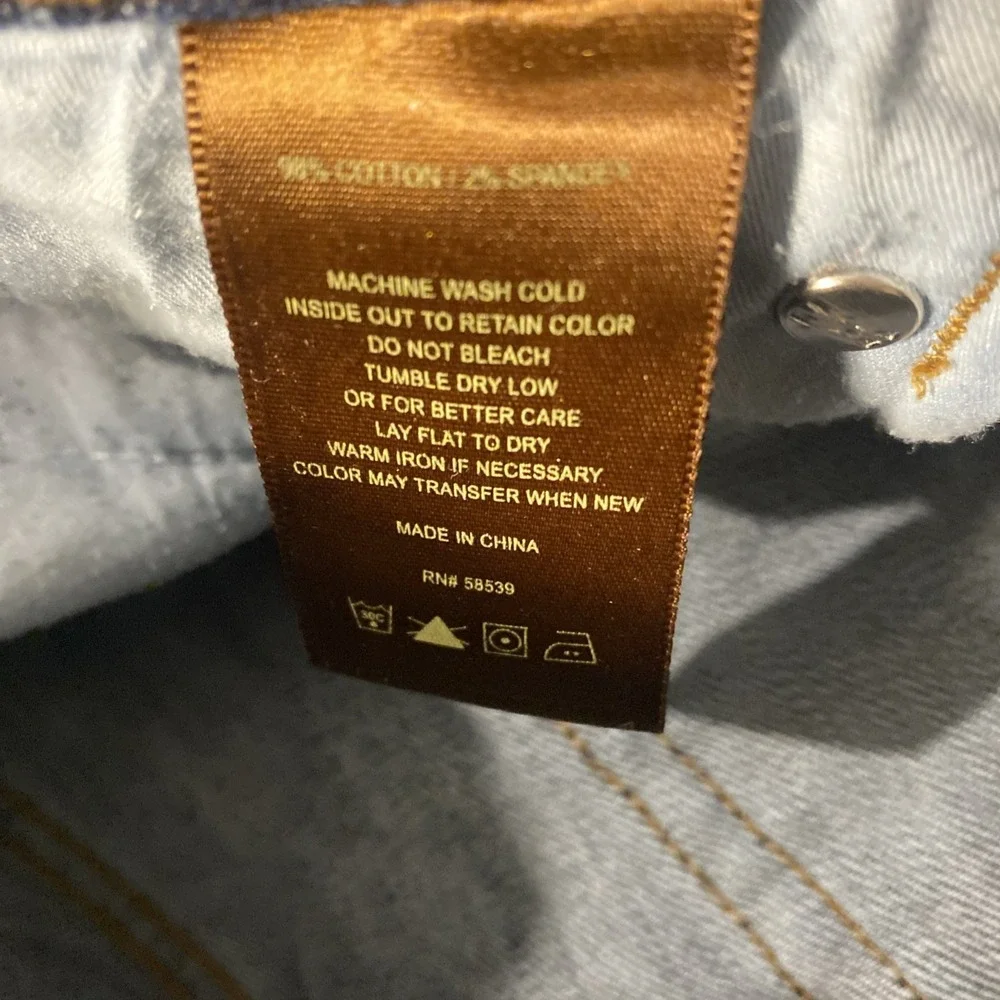 Kut from the Kloth Reese Jeans Womens 12 Blue Distressed Ankle Straight Leg - Picture 4 of 5